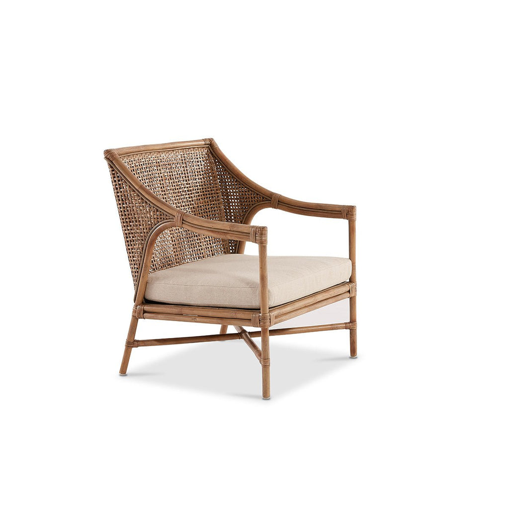 Raffles Rattan Lounge Chair - Mud Grey