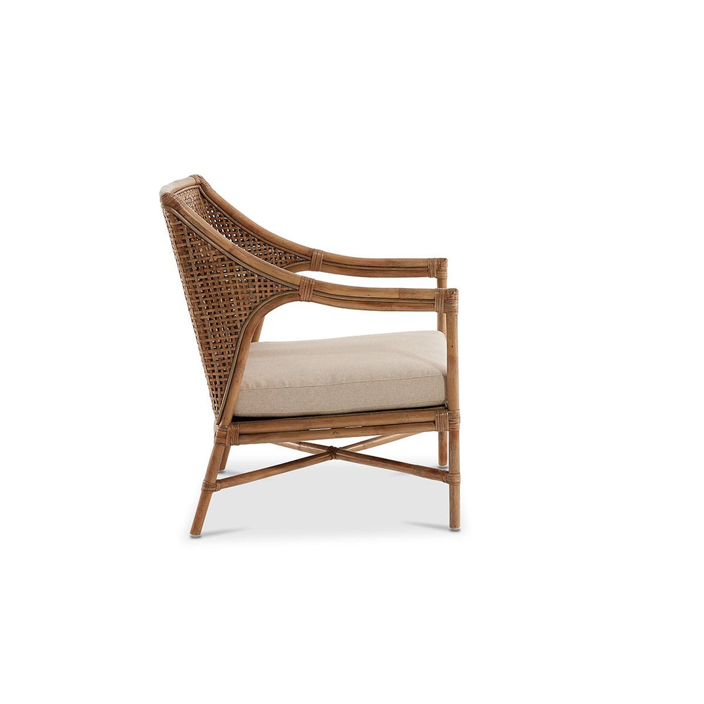 Raffles Rattan Lounge Chair - Mud Grey