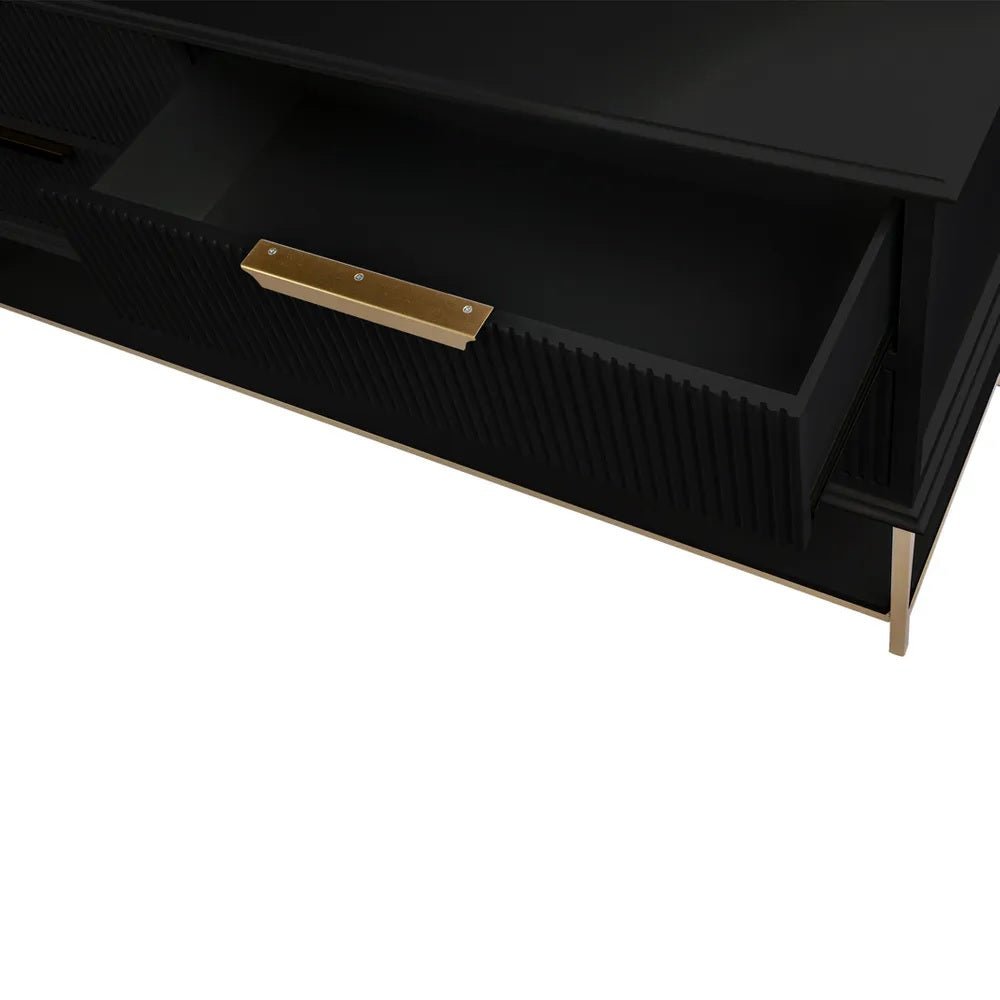 Ripple Black Console Table - Large