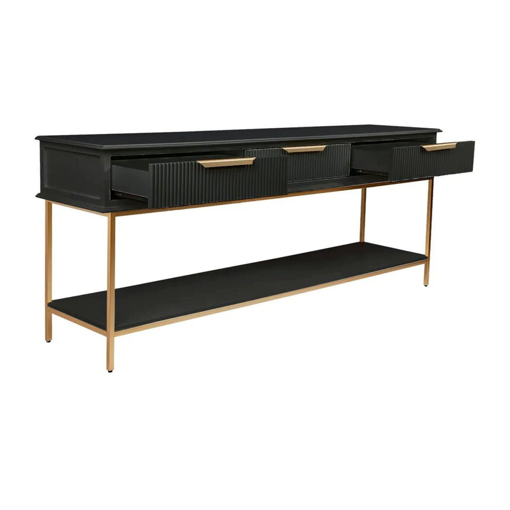 Ripple Black Console Table - Large