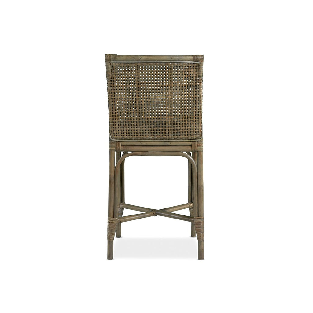 Sailor's Bay Rattan Kitchen Stool - Mud Grey