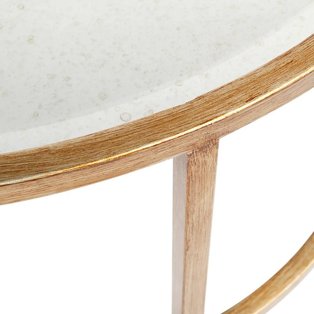 Serene Nesting Coffee Tables - Antique Gold | Glass Coffee Table