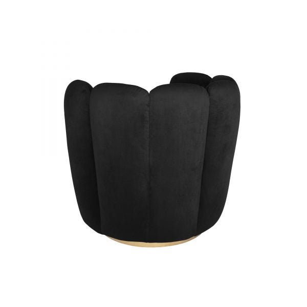 Soho Velvet armchair Black | Velvet armchair 