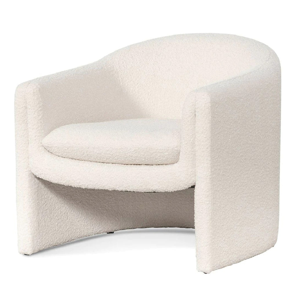 Sophia Armchair - Ivory White Boucle