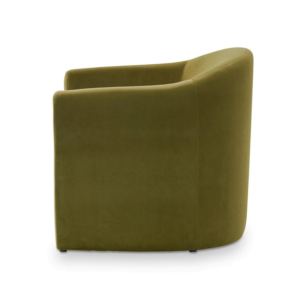 Sophia Velvet Armchair - Army Green