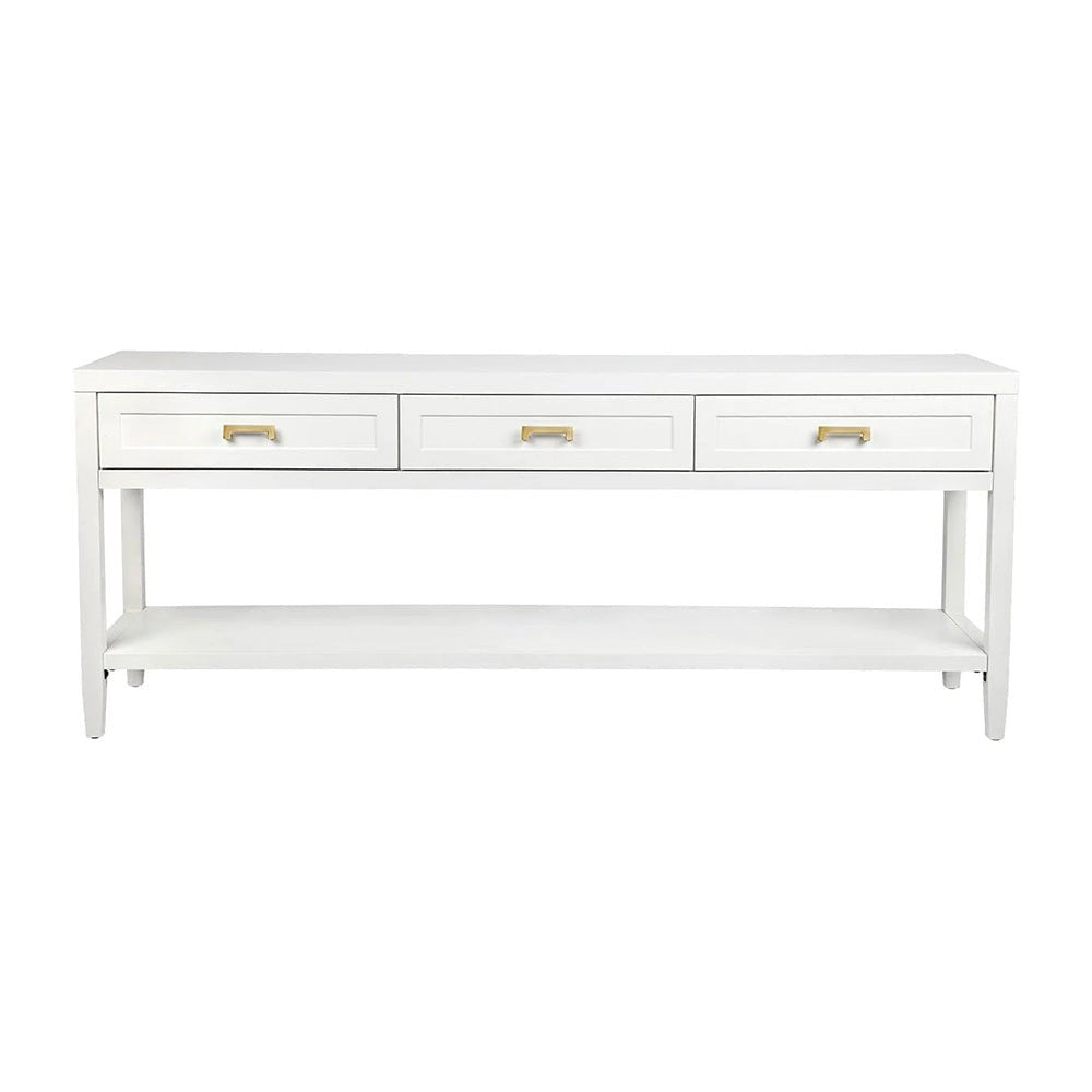 Sorrento Long Console Table White | Hamptons Console Table