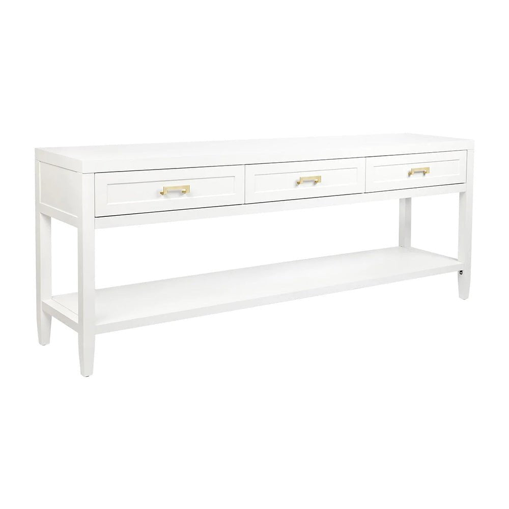 Sorrento Long Console Table White | Hamptons Console Table