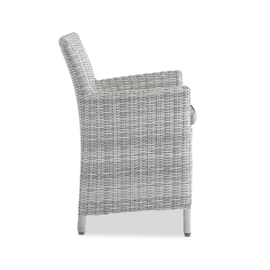 Sutton Outdoor Dining Chair - White Grey