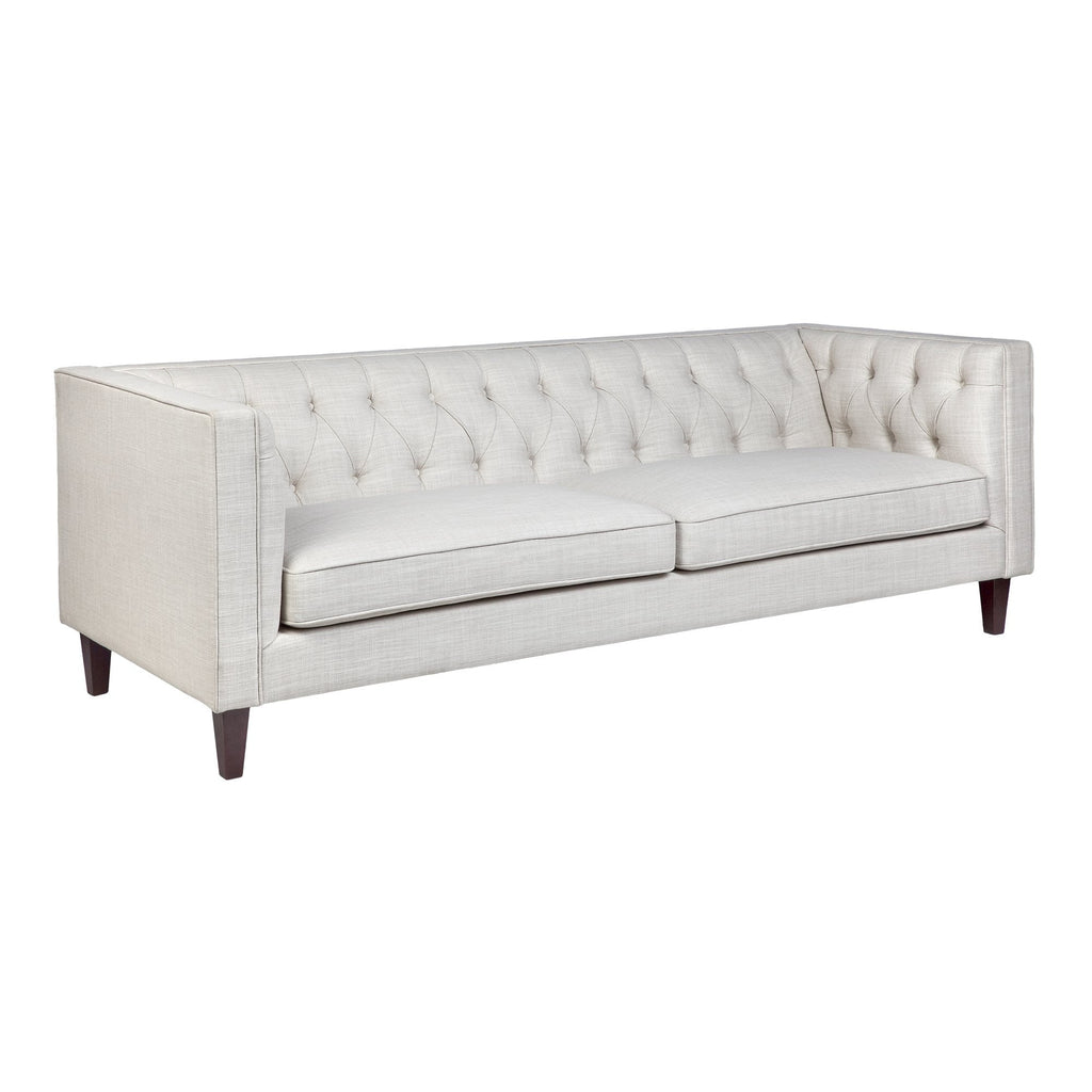 Tuxedo 3 Seater Tufted Sofa - Natural | Luxury Sofas Sydney