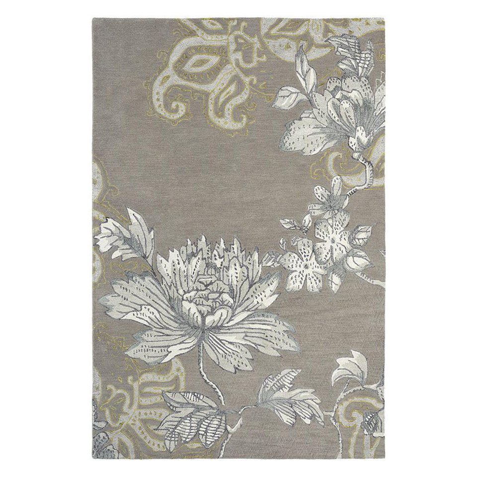 Grey Hamptons Rug | Floral Area Rug