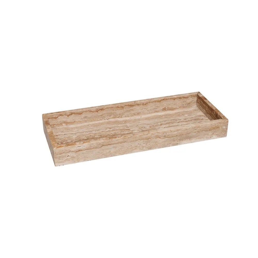 Zoey Travertine Tray - Small