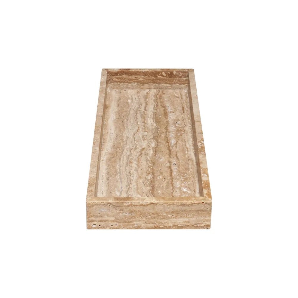 Zoey Travertine Tray - Small