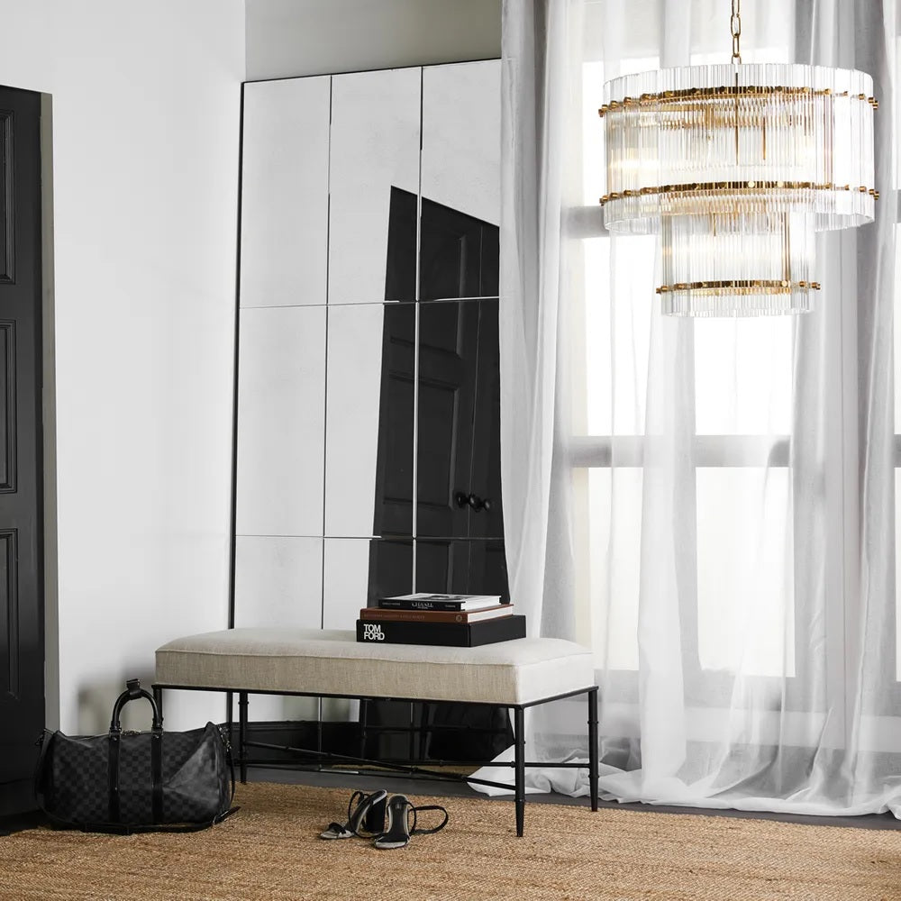 Beluga Paneled Floor Mirror | Mirrored Furniture