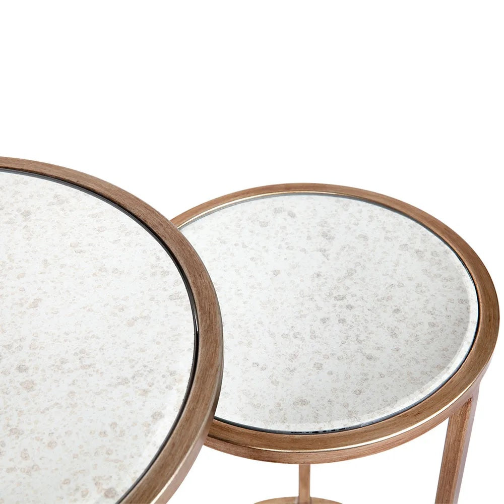 Serene Gold Nesting Side Tables 